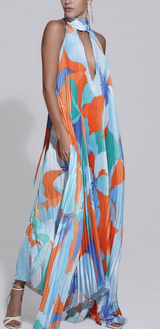 Maxikleid für Damen - Oraly – Hellblau