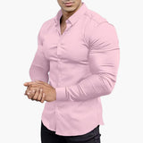 Slim-Fit Hemd für Herren – Rosa