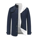 LORENZ - Gepolsterte Winterjacke aus Baumwolle für Herren – Blau