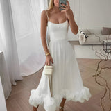 Sherri - Elegantes Swingkleid für Damen – Weiß
