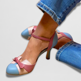 Vera | Premium-Absatzsandalen – Blau