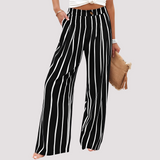 Helen - Lässige Hose mit weitem Bein für Damen – Schwarz 3