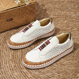 Damen Freizeit Slip-On Schuhe | Atmungsaktiver Komfort – Weiß