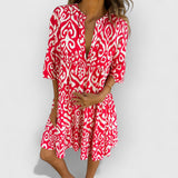 Luca | Allure Kleid mit V-Ausschnitt – Rosa