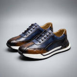 Huxley - Strukturierte Sneaker – Blau
