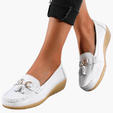 Bequeme Mokassins für Damen – orthopädisch & stilvoll – Weiß