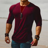 Stilvolles Herren Slim Fit Stretch Shirt - Felix – Rot