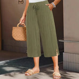 Bexara - Weite Bundfaltenhose – Grün