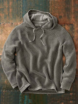 Matthias™ | Strick Hoodie – Grau