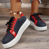 RetroFlex™ – Damen Sneakers mit Retro Flair für Alltag und Sport – Marineblau