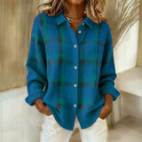 Maribel™ – Klassischer Gestreifter Pullover – Blau