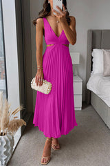 Tinsley | A-Linien Maxi Hochzeitsgastkleid – Rosa