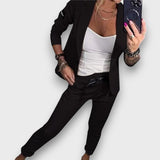 Verena – Moderner Blazer-Zweiteiler – Schwarz