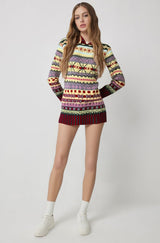 Damen Norweger Grobstrickpullover | Winter – Mehrfarbig 1
