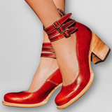 Sylvia | Vintage Sandalen – Rot