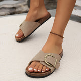 Winnie Sandalen mit Schnallenriemen – Khaki