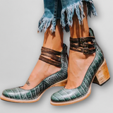 Sylvia | Vintage Sandalen – Grün (Limitierte Edition)