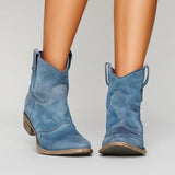 Claudia™ | zeitlose Stiefeletten – Hellblau