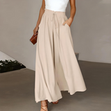 Damen Bequeme Elegante Freizeithose | Ideal Für Alltag und Freizeit – Beige