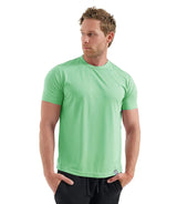 Herren Kurzarm Rundhals Einfach T-Shirt – Hellgrün