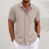 Herren Klassisches Button-up Hemd | Sommerlich Elegant – Khaki