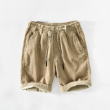 Herren Lässige Cordshorts | Atmungsaktiv und Bequem – Beige