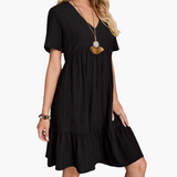 Isabell | Bequemes stilvolles Kleid – Schwarz