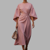 Nora | Elegantes Maxikleid mit Wohlfühlfaktor – Rosa