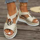 Quinn - Orthopädische Sandalen Mit Überlegener Dämpfung Und Optimierter Unterstützung Für Schmerzfreies Gehen – Gold