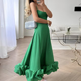 Sherri - Elegantes Swingkleid für Damen – Grün