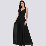 Maddie - Elegantes, ärmelloses Abendkleid für Damen – Schwarz