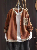 AVELINE | STRICKCARDIGAN – Camel