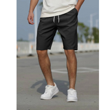 Herren Shorts | niedrige Leibhöhe mit Kordelzug – Schwarz
