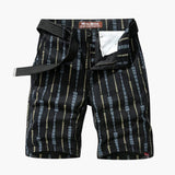 Herren Shorts aus Polyester mit Taschen für Sommer Outdoor – Schwarz