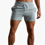 Gestreifte Shorts mit Kordelzug - für Herren im Sommerstil – Blau