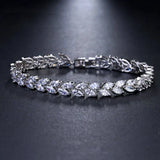 Nemorina Foliora Armband | Weißgold – Weißgold