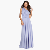 Abendkleid mit V-Ausschnitt - Damen Stil für Gala-Nächte – Hellviolett