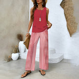 Elma - Elegantes Sommer-Zweiteiler-Set für Damen – Rosa