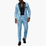 Eleganter Hochzeitsanzug - Herren Zweiteiler mit modernem Schnitt – Blauer Himmel