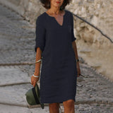 Abagail | Damen Modisches Kleid | Sommer – Schwarz