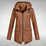 Aryln -Wasserdichte Jacke – Braun