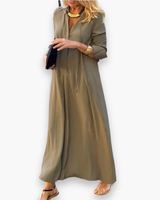 Damen Elegantes Maxi kleid | Sommer Lange Kleider – Braun