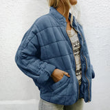 SORAYA | Luxuriöse Steppjacke Für Frauen – Blau