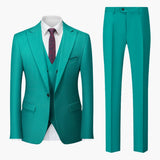 Eleganter Slim Fit Anzug - Herren 3-teilig für Business – Hellblau
