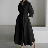 Jasmyn - Elegantes Swing-Kleid für Damen – Schwarz
