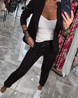 Malou | Elegantes 2-teiliges Set – Schwarz