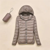 Ultraleichte wattierte jacke – marina – Braun