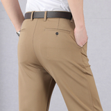 Herrenhosen | Stretch-Konstruktion mit klassischer Länge – Khaki