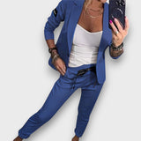 Verena – Moderner Blazer-Zweiteiler – Blau