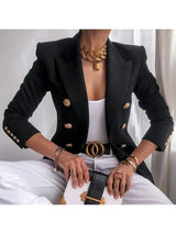 Olga – eleganter blazer – Schwarz